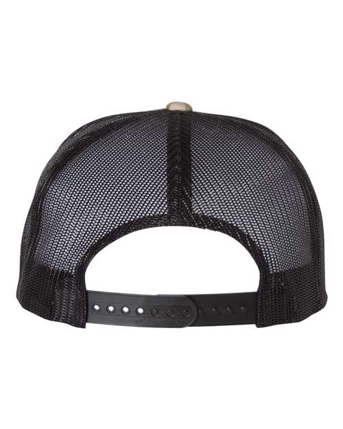 Yupoong 6006 Classic Five-Panel Trucker Cap - Multicam Green/ Black - back