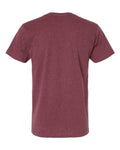 LAT 6901 Unisex Fine Jersey Tee - Vintage Burgundy - back