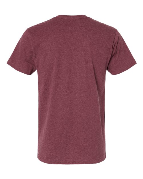 LAT 6901 Unisex Fine Jersey Tee - Vintage Burgundy - back
