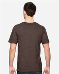 LAT 6901 Unisex Fine Jersey Tee - Vintage Chocolate - model back