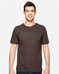 LAT 6901 Unisex Fine Jersey Tee - Vintage Chocolate - model front