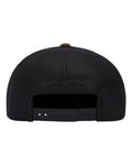 Yupoong 6006 Classic Five-Panel Trucker Cap - Green Camo/ Black - back