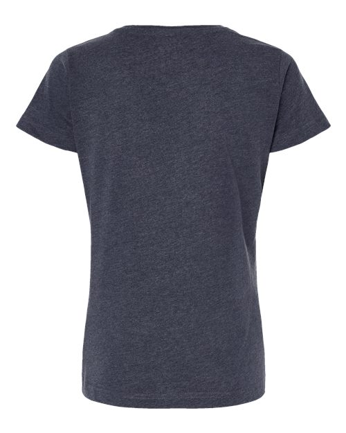 LAT 3516 Women's Fine Jersey Tee - Vintage Navy - back