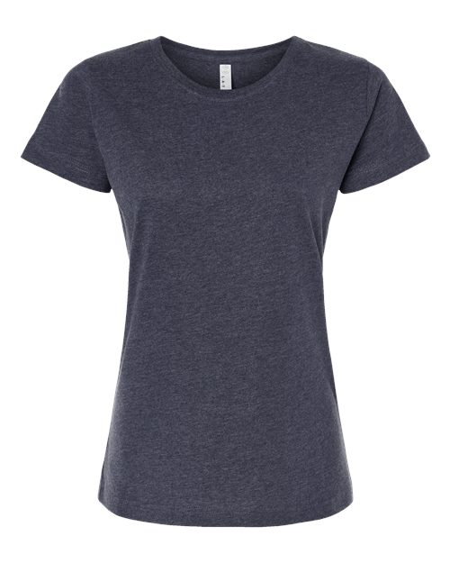 LAT 3516 Women's Fine Jersey Tee - Vintage Navy - front