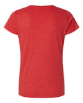 LAT 3516 Women's Fine Jersey Tee - Vintage Red - back