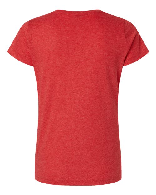 LAT 3516 Women's Fine Jersey Tee - Vintage Red - back