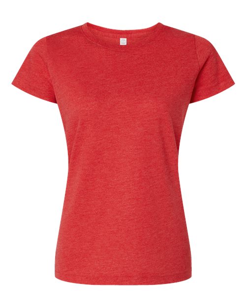 LAT 3516 Women's Fine Jersey Tee - Vintage Red - front