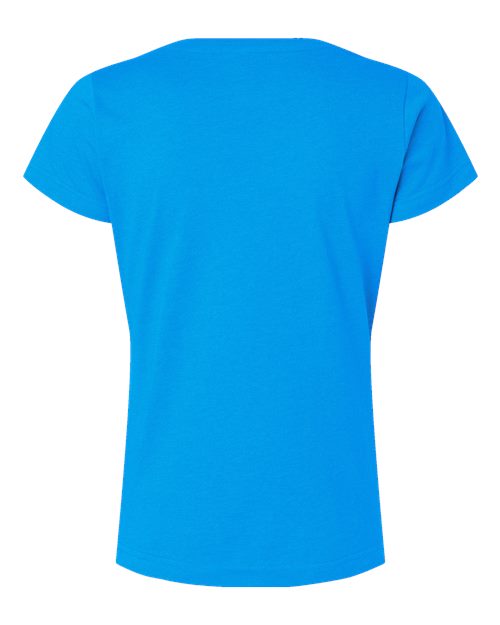 LAT 3516 Women's Fine Jersey Tee - Vintage Turquoise - back