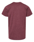 LAT 6101 Youth Fine Jersey Tee - Vintage Burgundy - back