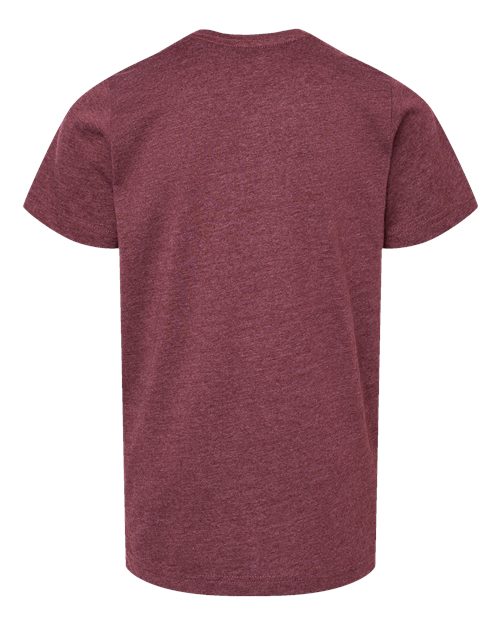 LAT 6101 Youth Fine Jersey Tee - Vintage Burgundy - back