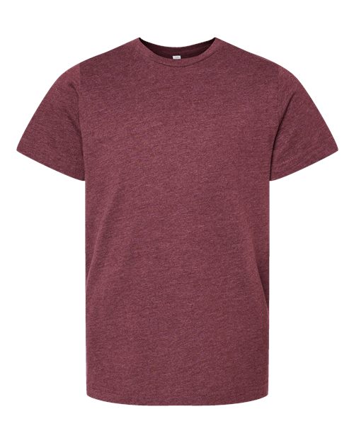LAT 6101 Youth Fine Jersey Tee - Vintage Burgundy - front