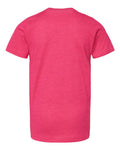 LAT 6101 Youth Fine Jersey Tee - Vintage Hot Pink - back