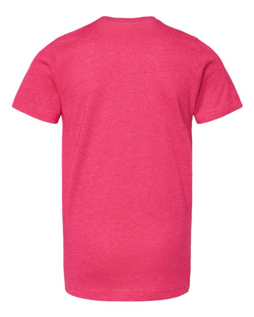 LAT 6101 Youth Fine Jersey Tee - Vintage Hot Pink - back