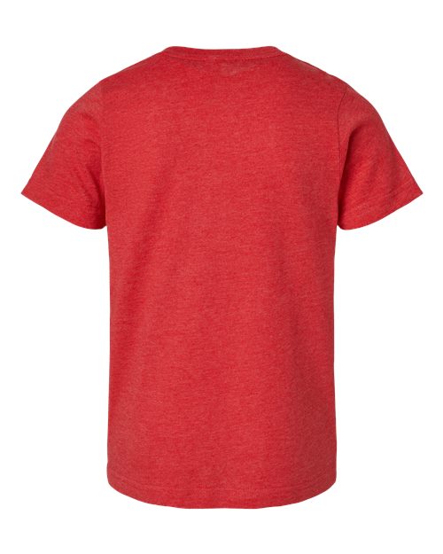 LAT 6101 Youth Fine Jersey Tee - Vintage Red - back