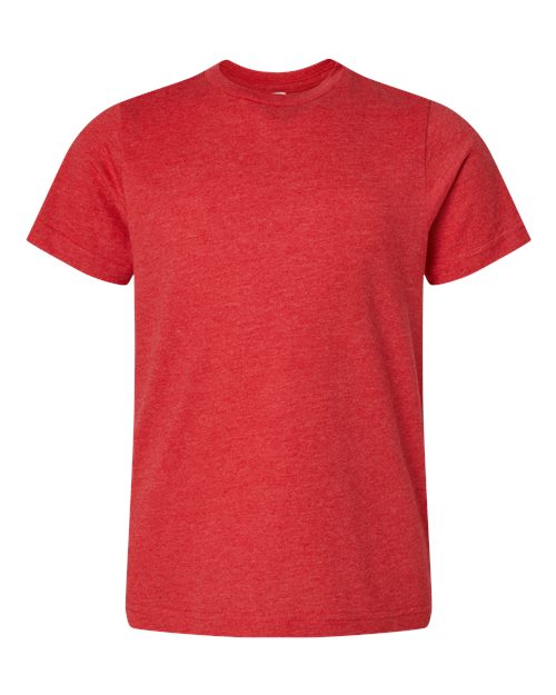 LAT 6101 Youth Fine Jersey Tee - Vintage Red - front