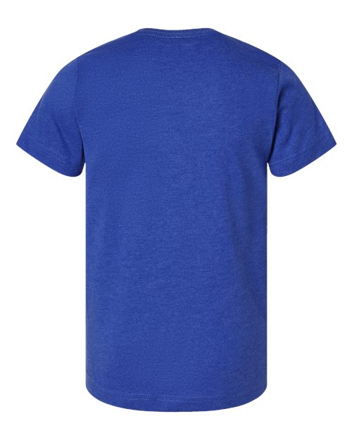 LAT 6101 Youth Fine Jersey Tee - Vintage Royal - back