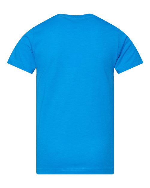 LAT 6101 Youth Fine Jersey Tee - Vintage Turquoise - back