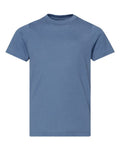 LAT 6101 Youth Fine Jersey Tee - Vintage Indigo - front