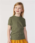 Rabbit Skins 3321 Toddler Fine Jersey Tee - Vintage Military Green - model front