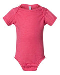 Rabbit Skins 4424 Infant Fine Jersey Bodysuit - Vintage Hot Pink - front