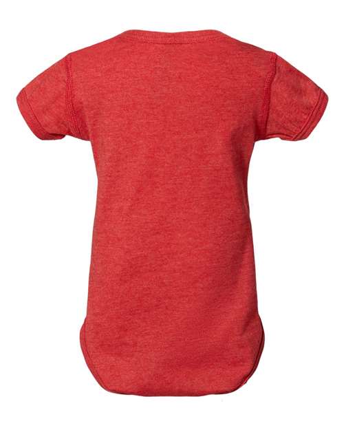 Rabbit Skins 4424 Infant Fine Jersey Bodysuit - Vintage Red - back