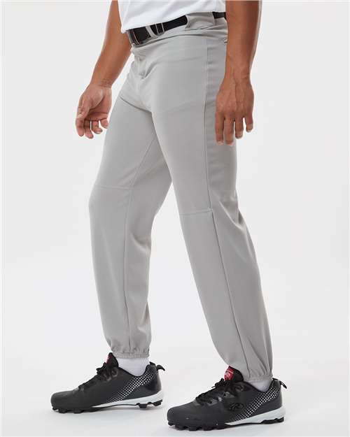 Alleson Athletic 605P Men's Baseball Pants - Grey - model side