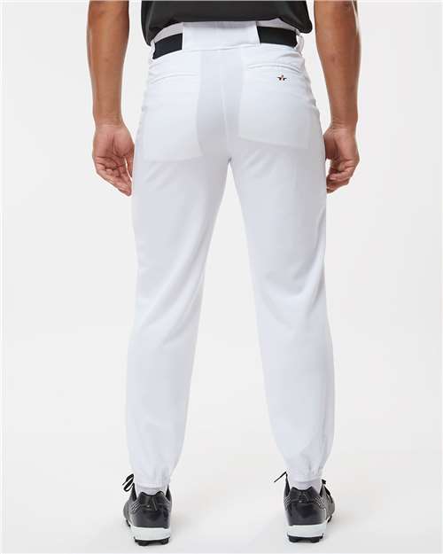 Alleson Athletic 605P Men's Baseball Pants - White - model back