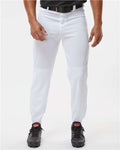 Alleson Athletic 605P Men's Baseball Pants - White - model front