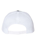 Yupoong 6606 Retro Trucker Cap - Heather Grey/ White - back