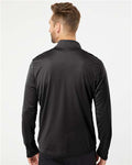 Adidas A401 Men's Ultimate365 Lightweight Quarter-Zip Pullover - Black - model back