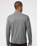 Adidas A401 Men's Ultimate365 Lightweight Quarter-Zip Pullover - Black Heather - model back