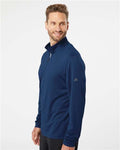 Adidas A401 Men's Ultimate365 Lightweight Quarter-Zip Pullover - Collegiate Navy - model side