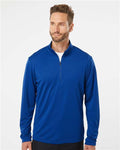 Adidas A401 Men's Ultimate365 Lightweight Quarter-Zip Pullover - Collegiate Royal - model front