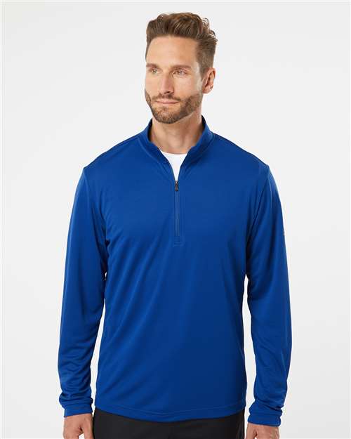 Adidas A401 Men's Ultimate365 Lightweight Quarter-Zip Pullover - Collegiate Royal - model front