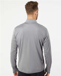 Adidas A401 Men's Ultimate365 Lightweight Quarter-Zip Pullover - Grey Three - model back