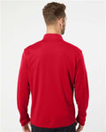 Adidas A401 Men's Ultimate365 Lightweight Quarter-Zip Pullover - Power Red - model back