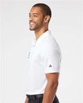 Adidas A324 Men's 3-Stripes Chest Polo - White/ Black - model side