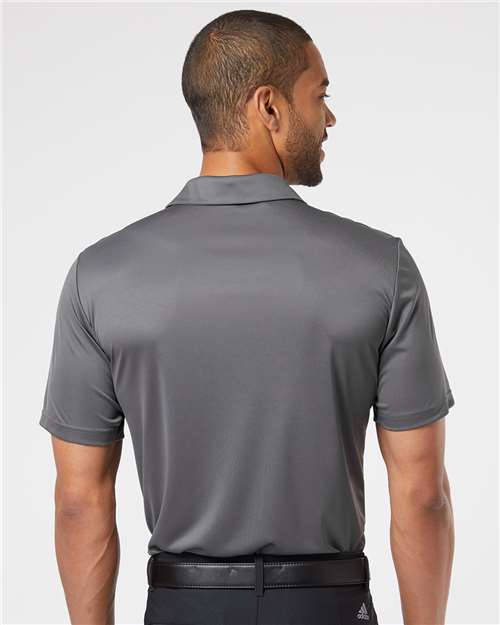 Adidas A324 Men's 3-Stripes Chest Polo - Grey Five/ Black - model back