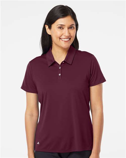 Adidas A231 Women's Performance Polo - Maroon - model front