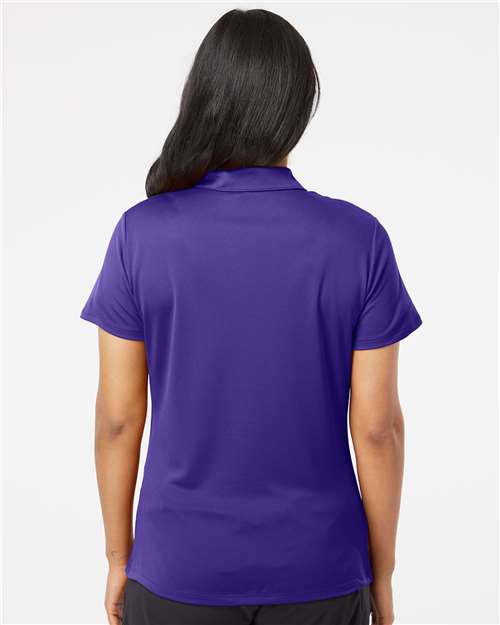 Adidas A231 Women's Performance Polo - Collegiate Purple - model back