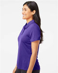 Adidas A231 Women's Performance Polo - Collegiate Purple - model side