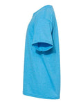 Gildan 5000B Youth Heavy Cotton T-Shirt - Heather Sapphire - side