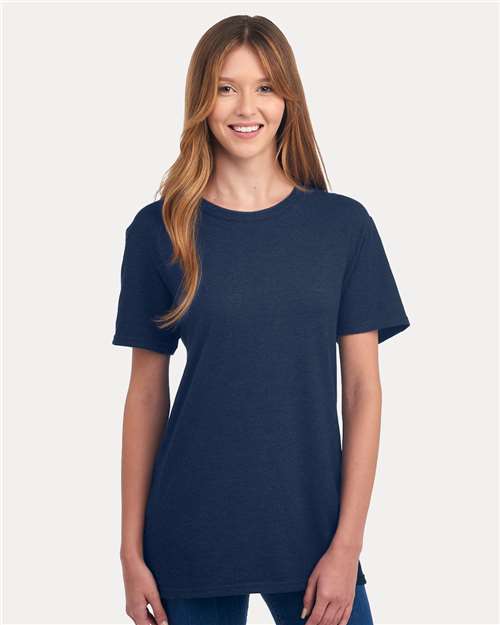 Jerzees 560MR Premium Blend Ring-Spun T-Shirt - Indigo Heather - model front