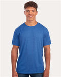 Jerzees 560MR Premium Blend Ring-Spun T-Shirt - Retro Heather Royal - model front