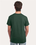 Jerzees 560MR Premium Blend Ring-Spun T-Shirt - Forest Green Heather - model back
