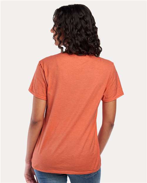 Jerzees 560MR Premium Blend Ring-Spun T-Shirt - Vintage Heather Orange - model back