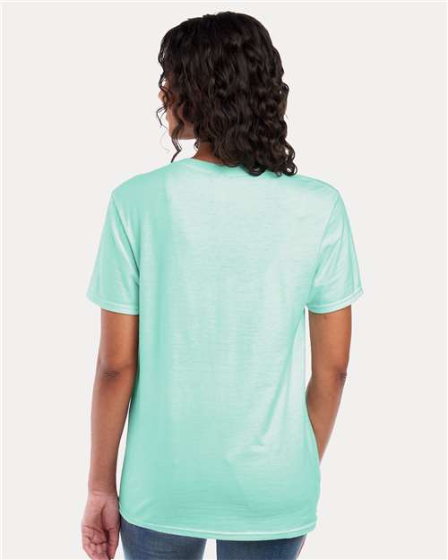 Jerzees 560MR Premium Blend Ring-Spun T-Shirt - Mint To Be - model back