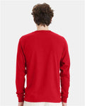 Hanes 5286 Essential-T Long Sleeve T-Shirt - Athletic Red - model back