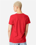 Hanes SL04 Women's Perfect-T T-Shirt - Athletic Red - model back