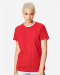 Hanes SL04 Women's Perfect-T T-Shirt - Athletic Red - model front